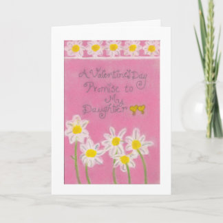 Cartão De Festividades Um doce namorados" Promessa às minhas filhas