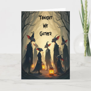 Cartão De Festividades Um Encontro de Goblins no Halloween