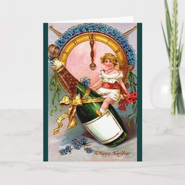 Cartão De Festividades Um Feliz ano novo (Frente)