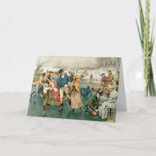 Cartão De Festividades Um Feliz Natal, do Ano das Peras, 1907