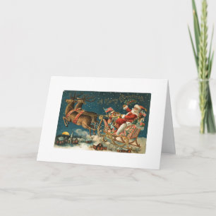 Cartão De Festividades Um Feliz Papai noel de Natal