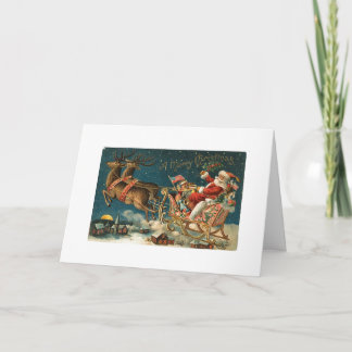 Cartão De Festividades Um Feliz Papai noel de Natal