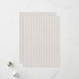 Cartão De Festividades um fundo branco com um padrão castanho