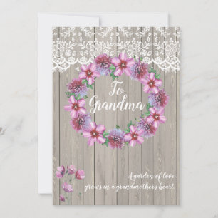 Cartão De Festividades Um Jardim de Amor Personalizado