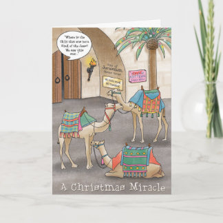 Cartão De Festividades Um Milagre de Natal
