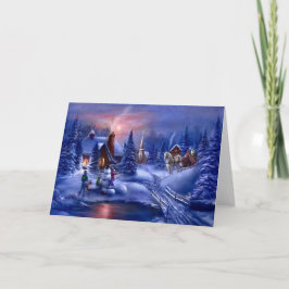 Cartão De Festividades Um Natal Branco