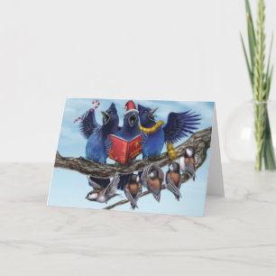 Cartão De Festividades Um Natal da costa oeste: Jays