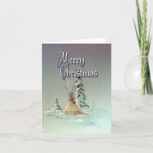 CARTÃO DE FESTIVIDADES UM NATAL DE MERRÍCULA DE TIPI POR SHARON SHARPE