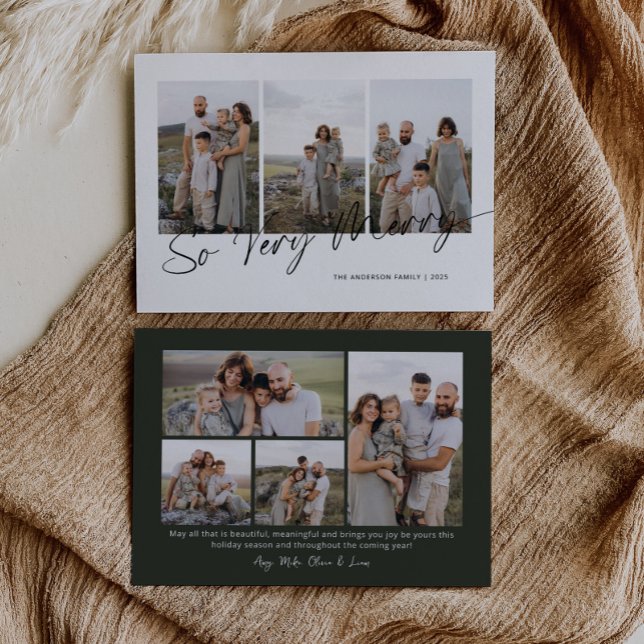 Cartão De Festividades Um Natal Elegante Moderno e Muito Feliz (Criador carregado)