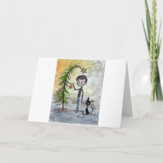 Cartão De Festividades Um Natal Gótico