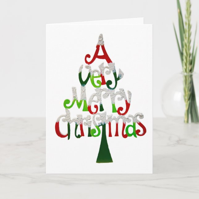 Cartão De Festividades Um Natal Muito Feliz (Frente)