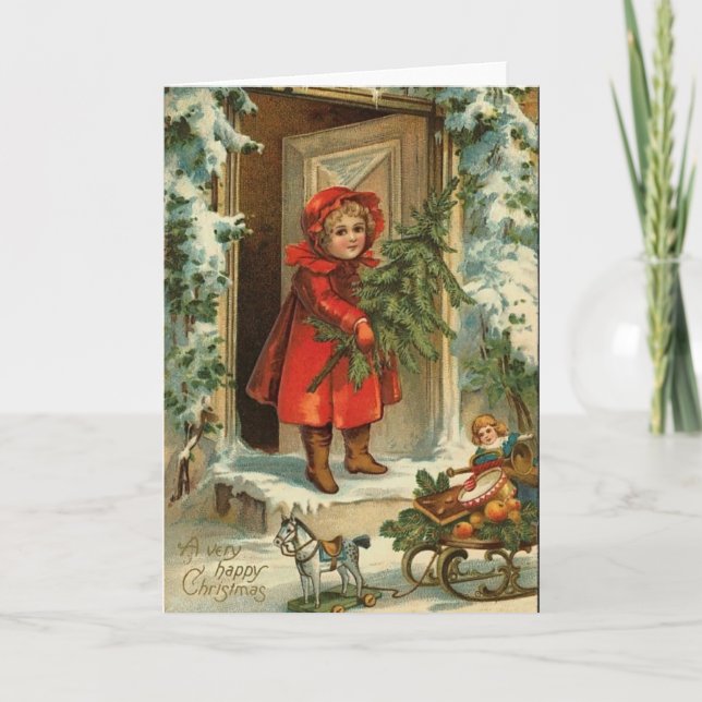 Cartão De Festividades Um Natal Muito Feliz (Frente)