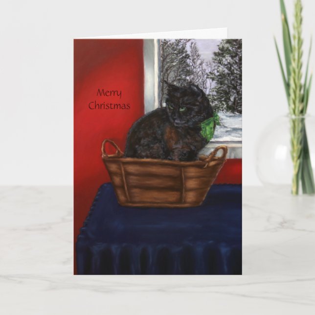 Cartão De Festividades Um Natal nevado morno (Frente)