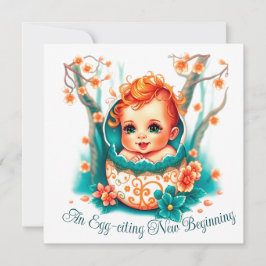 Cartão De Festividades Um Novo Começo Egg-citante