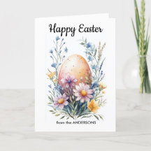 Um ovo decorativo de Páscoa