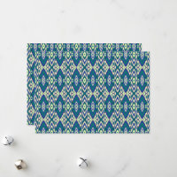 um padrão azul e verde com fundo branco