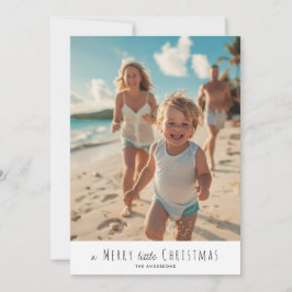 Cartão De Festividades um pequeno Natal Feliz