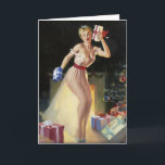 Cartão De Festividades Um pino para o Natal<br><div class="desc">Um pino para o Natal</div>