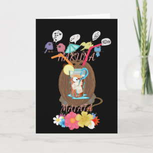 Cartão De Festividades Um Reino Pacífico: Um Momento Pacífico do Leão