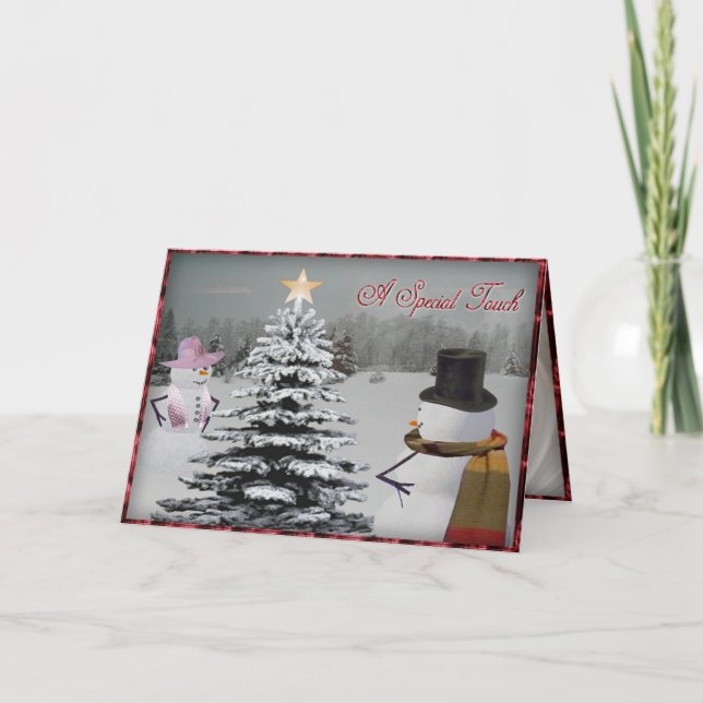 Cartão De Festividades Um toque especial (Frente)