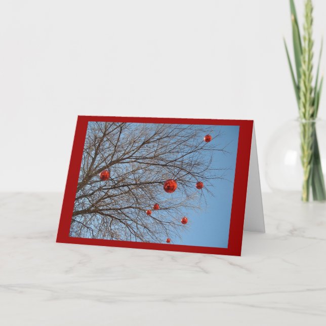 Cartão De Festividades Uma Árvore de Natal Texana (Frente)