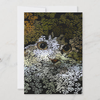 Cartão De Festividades Uma bela pintura de gato de Leaves_