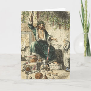 Cartão De Festividades Uma Carol de Natal: Terceiro Visitante do Scrooge