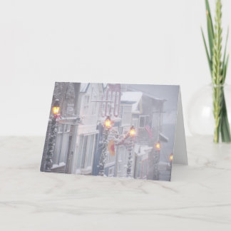 Cartão De Festividades Uma cena do inverno