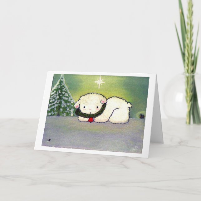 Cartão De Festividades "Uma Estrela na Noite - A Ajuda está a Caminho" (Frente)