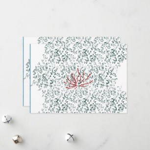 Cartão De Festividades uma flor vermelha em um fundo preto