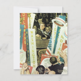 Cartão De Festividades Uma Hora Para A Grande 1964 Norman Rockwell