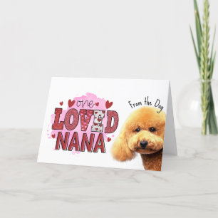 Cartão De Festividades Uma Nana amada....Cartão do Dia das Mães do cachor