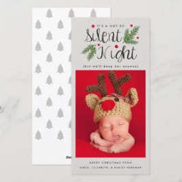 Cartão De Festividades Uma Noite Não Tão Silenciosa | Com Design de Fundo
