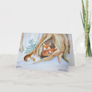 Cartão De Festividades Uma oferta de Yuletide