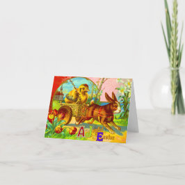 Cartão De Festividades Uma Páscoa alegre