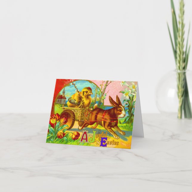 Cartão De Festividades Uma Páscoa alegre (Frente)
