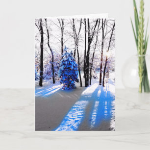 Cartão De Festividades Uma placa de solstício/feriado de inverno