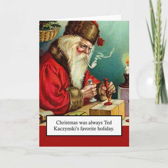 Cartão De Festividades Unabomber Christmas Card (Frente)