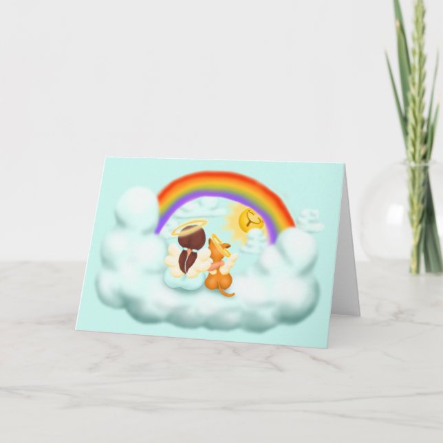 Cartão De Festividades Und Hund de Engel (Frente)