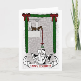 Cartão De Festividades Under the Mistletoe