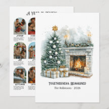 União Reimaginada Aquarela Ano em Revisão