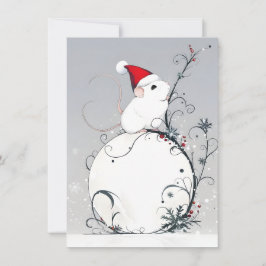 Cartão De Festividades Unique Cute Mouse Christmas Cards