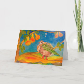 Cartão De Festividades Unique Funny Partridge in a Pear Tree Beautiful