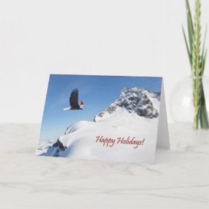 Cartão De Festividades Unique holiday card with an Alaskan Eagle