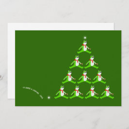 Cartão De Festividades Unique Protest Frog 2025 Christmas Holiday Cards