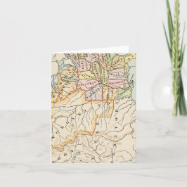 Cartão De Festividades United States 1830 Historical Vintage Map