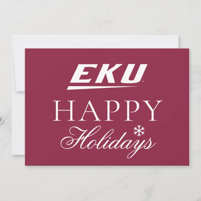 Cartão De Festividades Universidade de Kentucky Oriental | EKU (Frente)