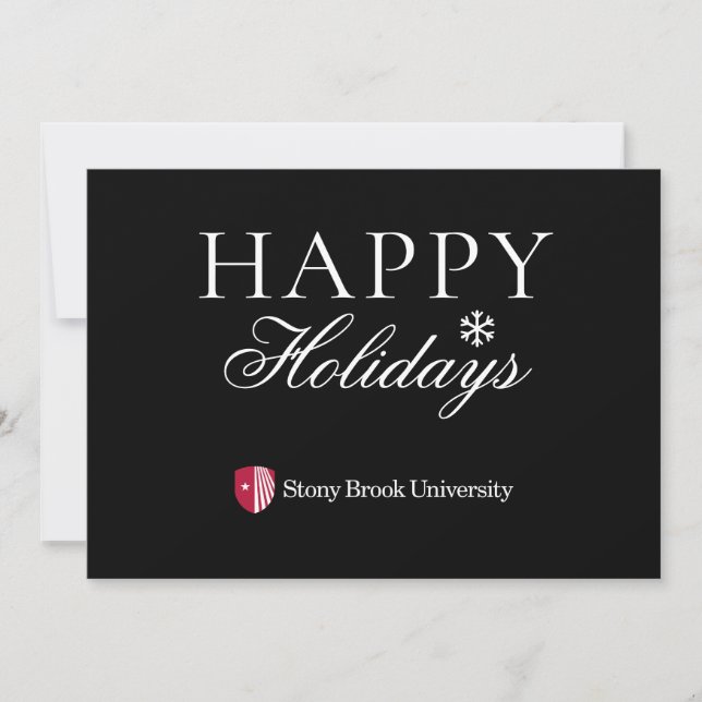 Cartão De Festividades Universidade Stony Brook | Marca nominativa (Frente)