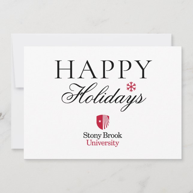 Cartão De Festividades Universidade Stony Brook | Marca registrada (Frente)