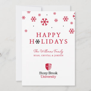 Cartão De Festividades Universidade Stony Brook Wordmark